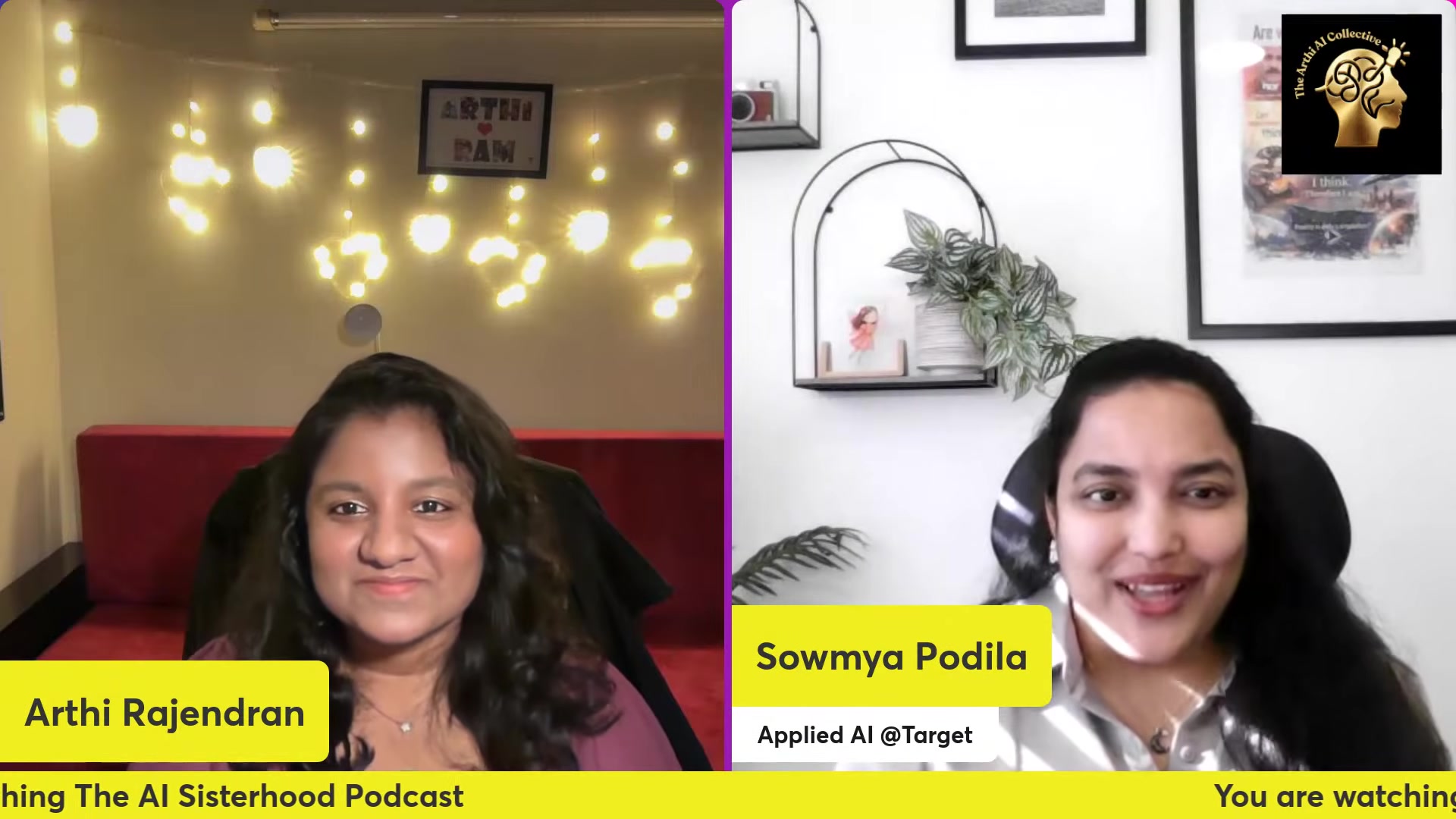 Sowmya Podila on The AI Sisterhood Podcast episode 3 talking about being a new mom and a senior AI scientist